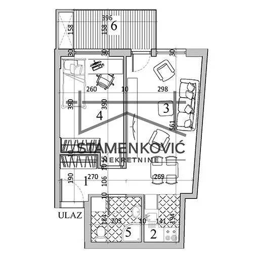 Prodaja, jednosoban stan, 44m², Podbara, Novi Sad Sve Podlokacije