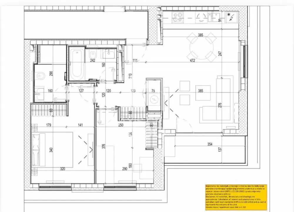 Sale, three bedroom apartment, 70m², Savski Venac, Beograd