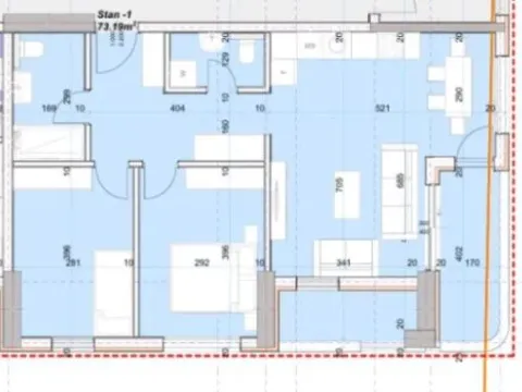 Prodaja, dvosoban stan, 73m², Centar, Bar - image 5
