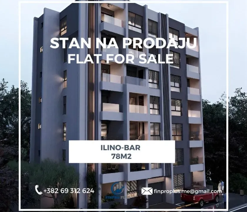 Prodaja, stan, 78m², Ilino, Bar