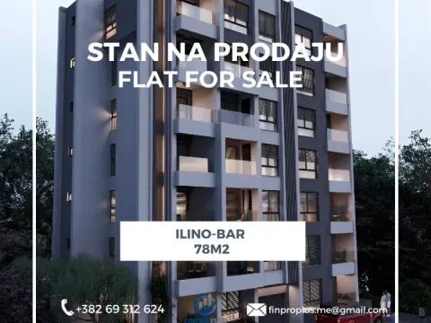 Prodaja, stan, 78m², Ilino, Bar