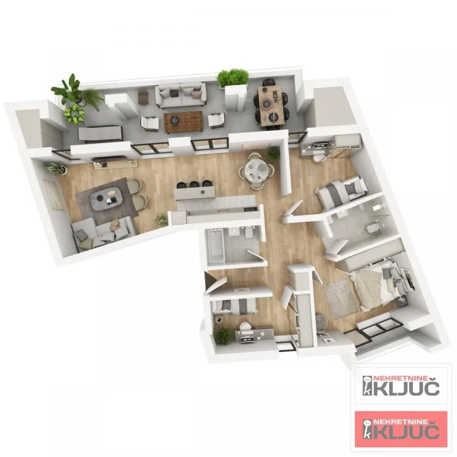 Prodaja, četvorosoban stan, 128m², Podbara, Novi Sad Sve Podlokacije