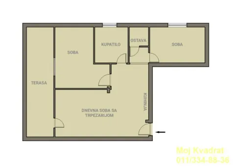 Floor plan showing the layout of the apartment. - image 19