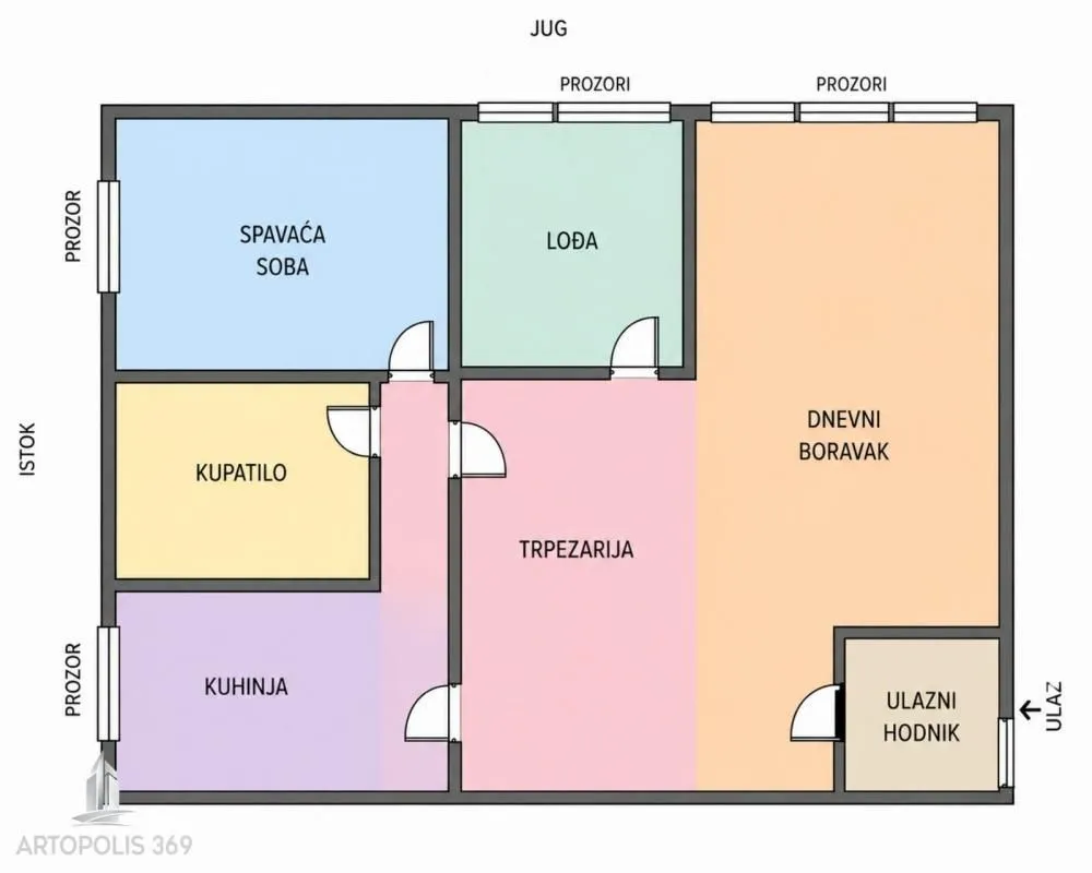 Prodaja, jednosoban stan, 56m², Skojevsko Naselje, Beograd