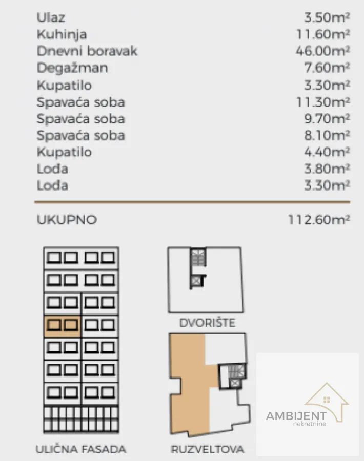 Prodaja, četvorosoban stan, 112m², Palilula Sve Podlokacije, Beograd