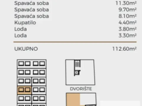 Sale, four bedroom apartment, 112m², Palilula Sve Podlokacije, Beograd - image 3