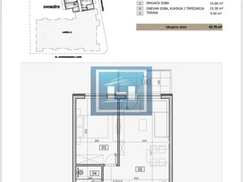 Sale, one bedroom apartment, 43m², Centar, Jagodina - image 2