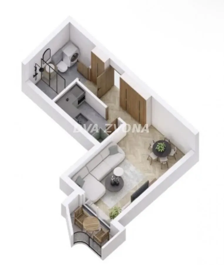 Sale, one bedroom apartment, 32m², Petrovaradin, Novi Sad