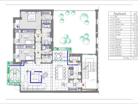 Sale, four bedroom apartment, 150m², Kalenić Pijaca, Vračar Sve Podlokacije - image 16