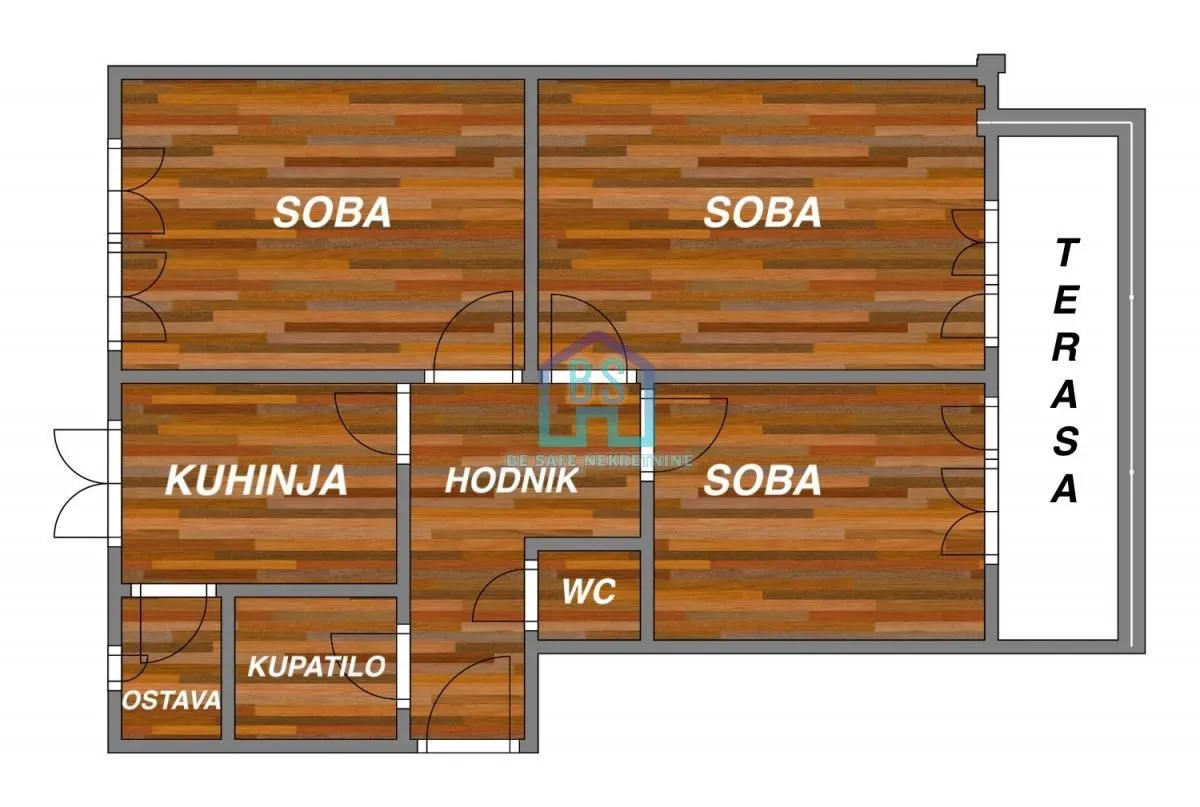 Prodaja, trosoban stan, 74m², Stari grad, Novi Sad