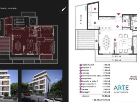 Prodaja, jednosoban stan, 45m², Tivat, Crna Gora - image 8