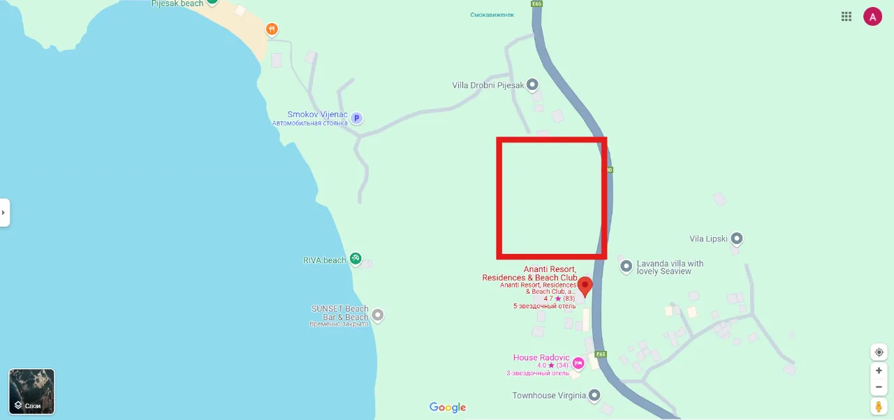 Prodaja, plac, 7157m², Drobni pijesak, Budva