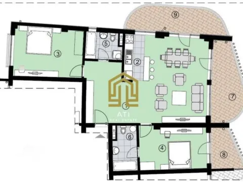 Prodaja, dvosoban stan, 120m², Bečići, Budva - image 3