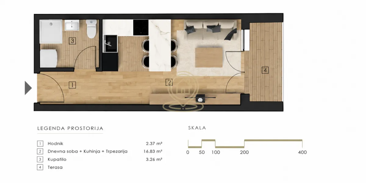 Prodaja, jednosoban stan, 34m², Vrnjačka Banja, Srbija