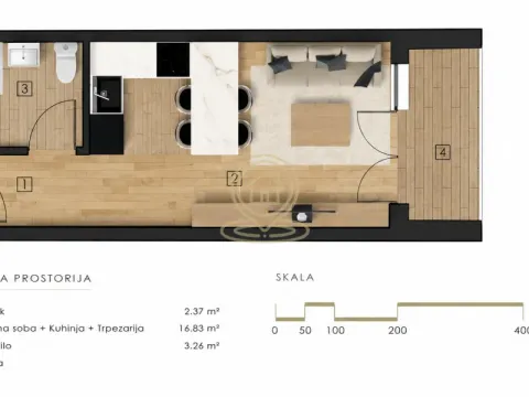 Sale, one bedroom apartment, 34m², Vrnjačka Banja, Srbija - image 3