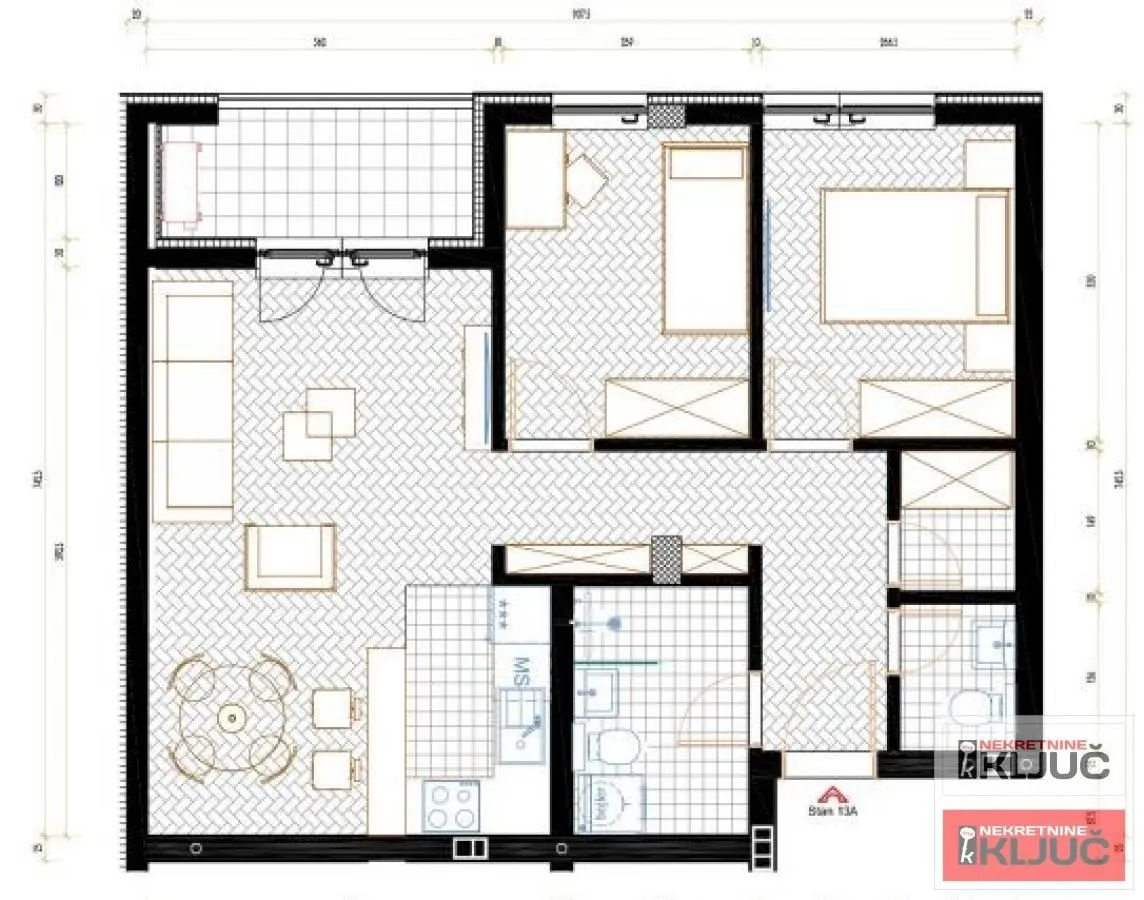 Prodaja, trosoban stan, 59m², Sremska Kamenica, Petrovaradin