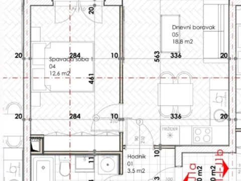 Sale, one bedroom apartment, 43m², Šušanj, Bar - image 2
