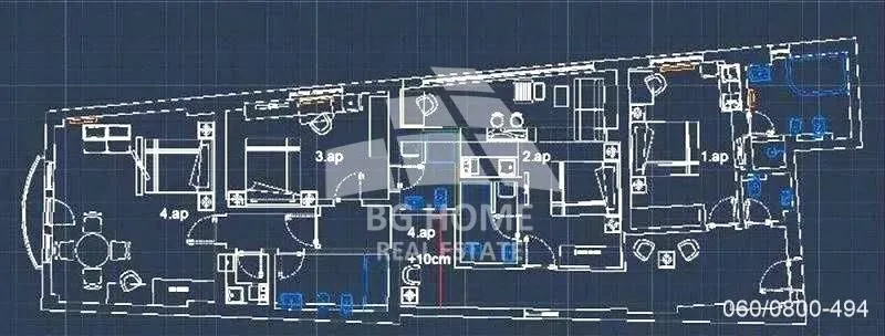 Sale, four bedroom apartment, 109m², Stari Grad, Beograd