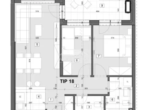 Sale, three bedroom apartment, 64m², Novi Beograd Sve Podlokacije, Beograd - image 11