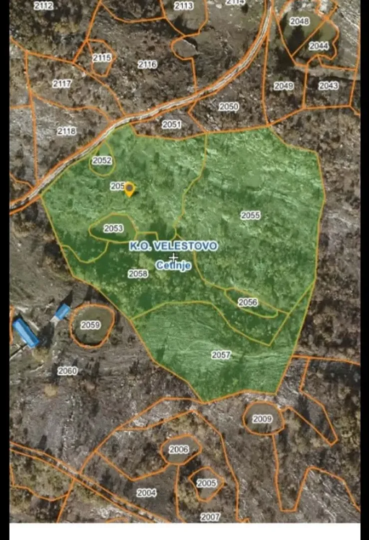 Prodaja, plac, 10000m², Velestovo, Cetinje