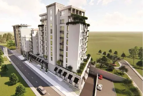 3D vizualizacija moderne stambene zgrade. - image 3