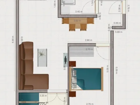 Prodaja, jednosoban stan, 49m², Zeleni Pojas, Bar - image 13