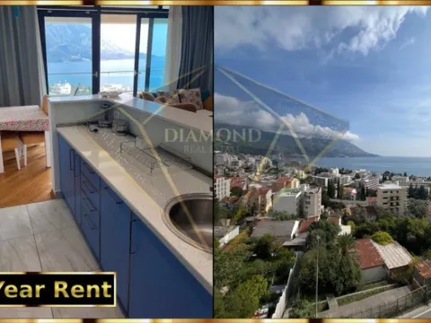 Rent, one bedroom apartment, 55m², Bečići, Budva