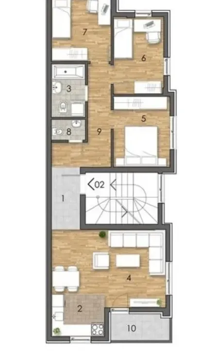 Prodaja, četvorosoban stan, 71m², Sremska Kamenica, Petrovaradin