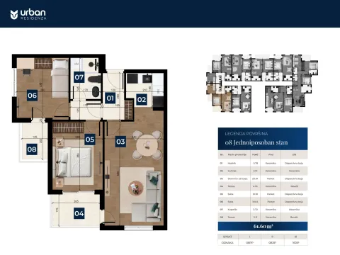 Prodaja, dvosoban stan, 62m², Zabjelo, Podgorica - image 3