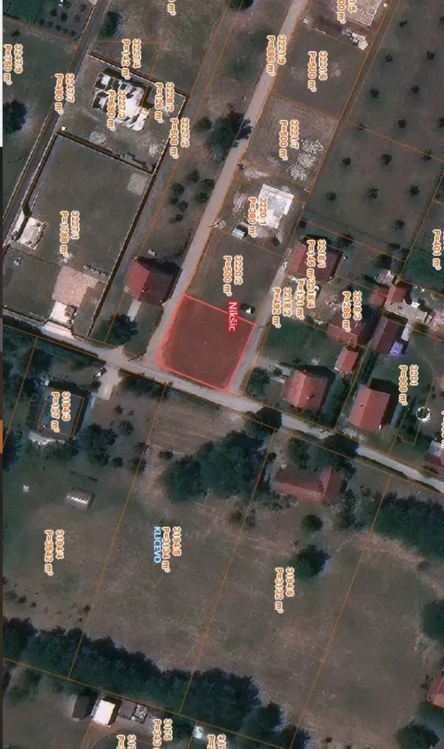 Prodaja, plac, 500m², Kličevo, Nikšić