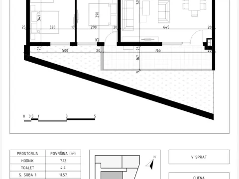 Sale, two bedroom apartment, 104m², Zabjelo, Podgorica - image 3