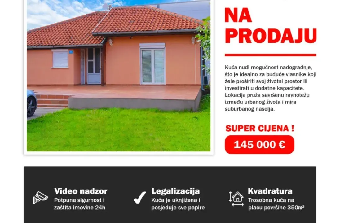 Prodaja, kuća, 77m², Zlatica, Podgorica