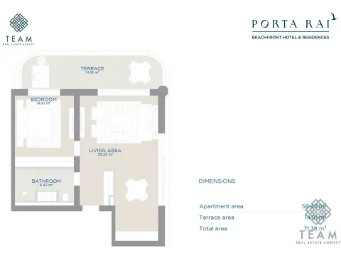 Prodaja, jednosoban stan, 71m², Velika Plaža, Ulcinj - image 15
