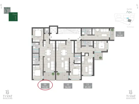 Sale, two bedroom apartment, 74m², Centar, Tivat - image 8