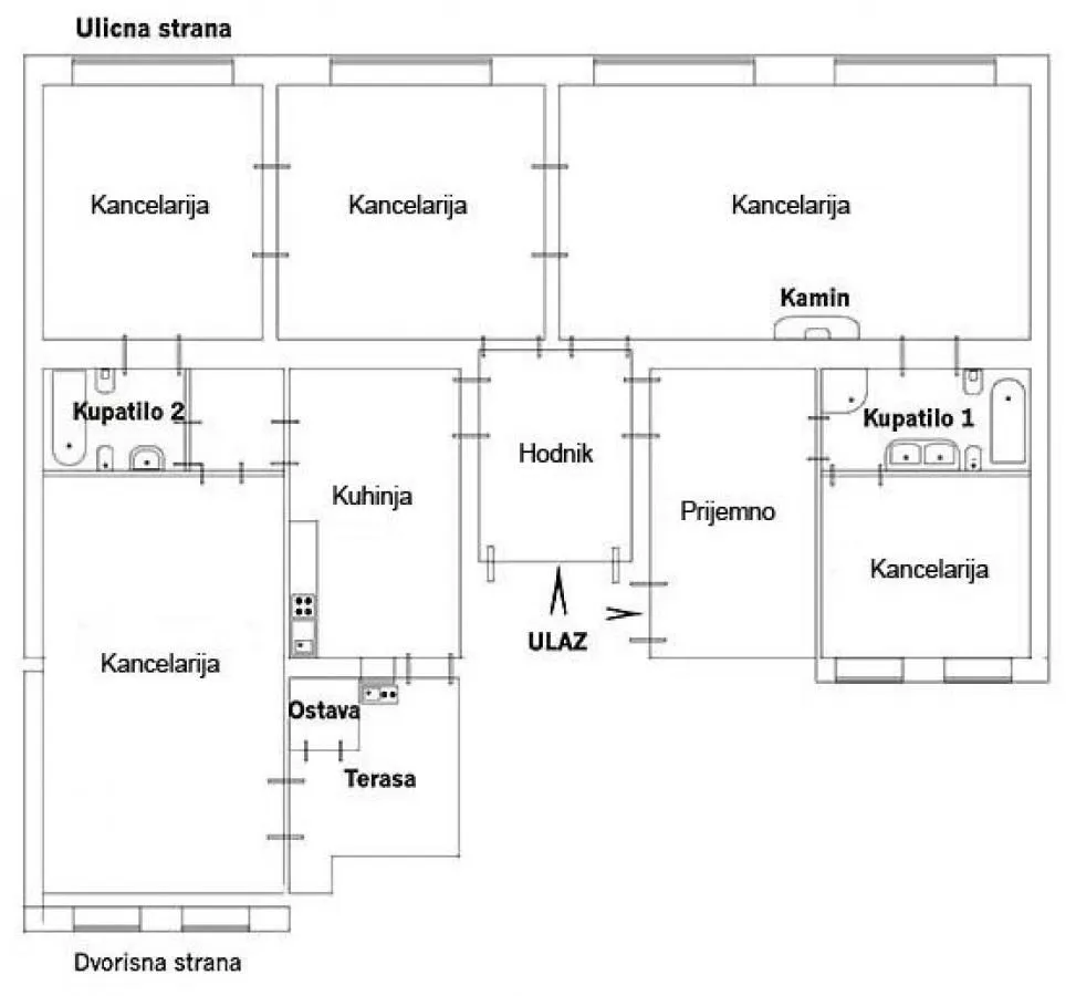 Izdavanje, stan, 220m², Centar, Novi Sad