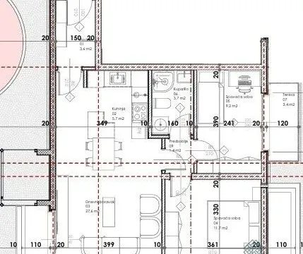 Prodaja, dvosoban stan, 83m², Dubovica, Budva - image 3