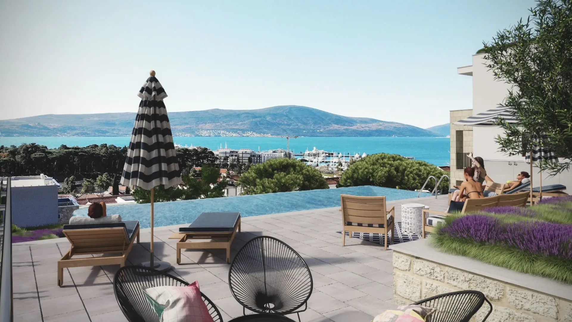 Sale, one bedroom apartment, 46m², Pod Kuk, Tivat