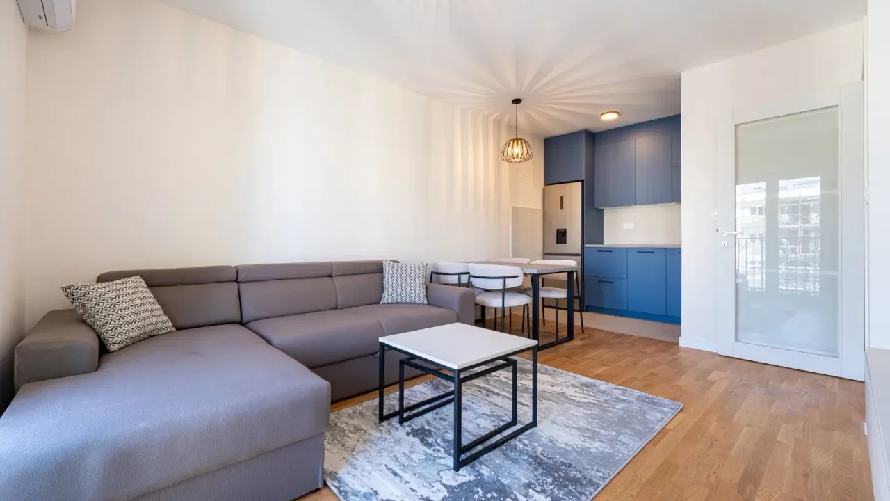 Rent, one bedroom apartment, 42m², Pobrežje, Podgorica