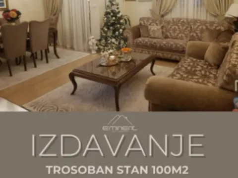 Izdavanje, trosoban stan, 100m², City Kvart, Podgorica