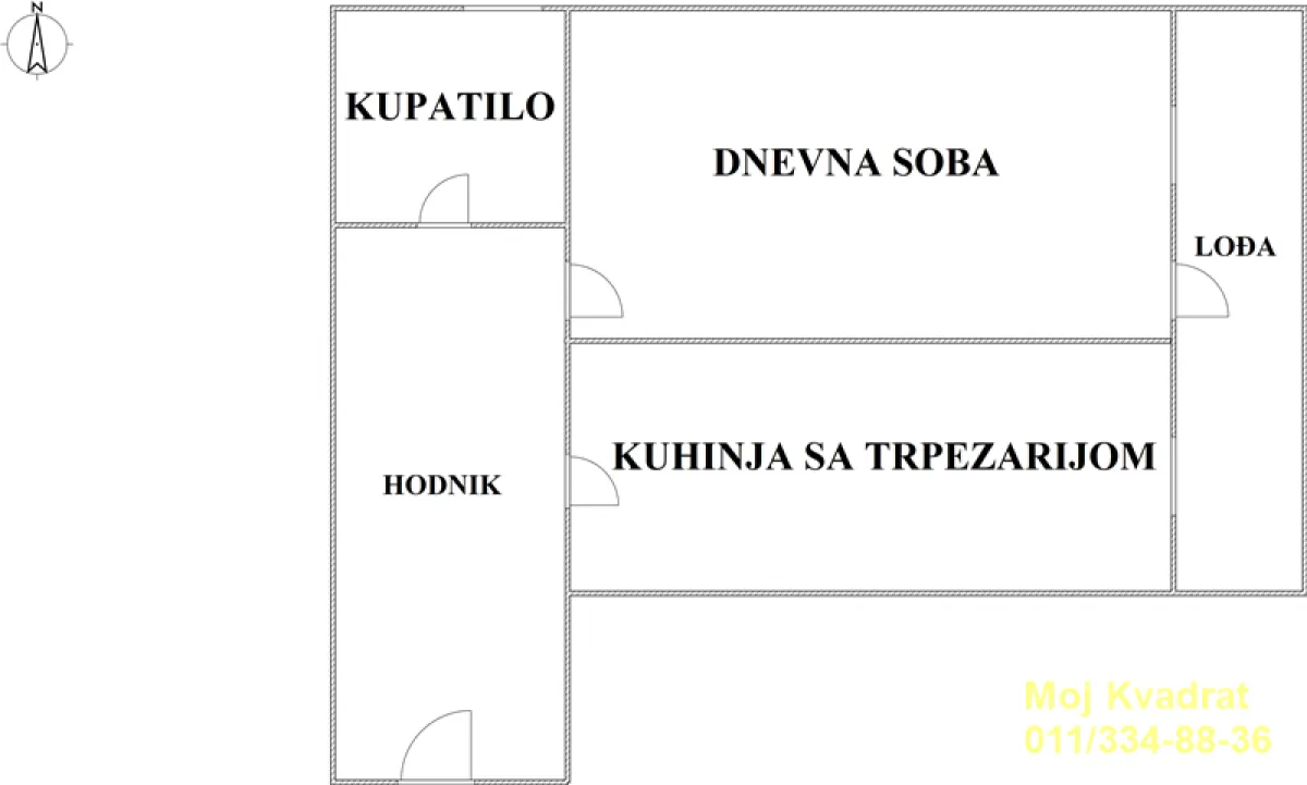 Sale, one bedroom apartment, 43m², Karaburma, Palilula Sve Podlokacije