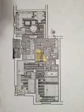 Arhitektonski nacrt stana sa rasporedom prostorija. - image 13
