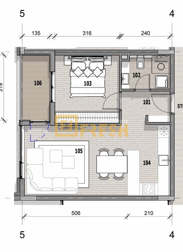 Sale, one bedroom apartment, 47m², Donja Gorica, Podgorica