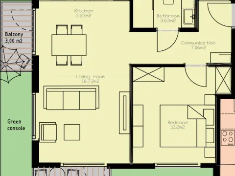 Prodaja, jednosoban stan, 52m², Tivat, Crna Gora - image 6