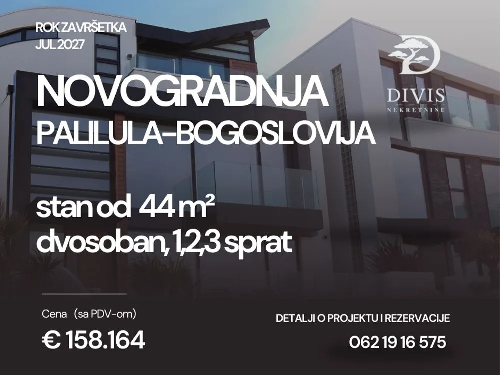 Sale, two bedroom apartment, 44m², Karaburma, Palilula Sve Podlokacije