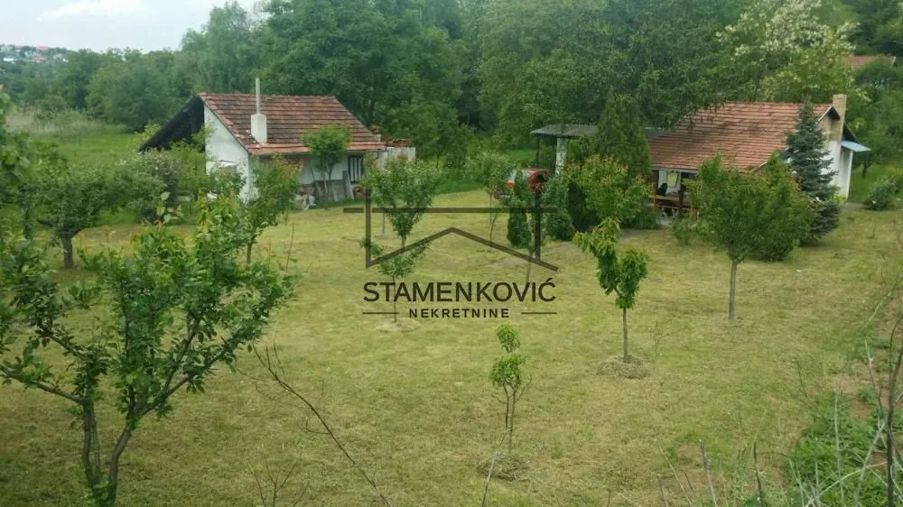 Pogled na dvorište i kuću sa okućnicom.