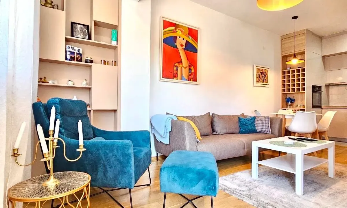 Rent, one bedroom apartment, 45m², Blok 6, Podgorica