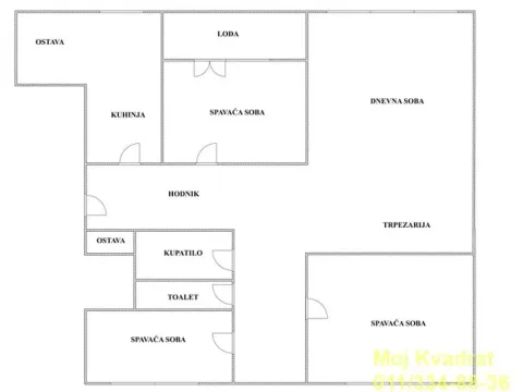 Sale, three bedroom apartment, 73m², Novi Beograd Blok 34, Novi Beograd Sve Podlokacije - image 15