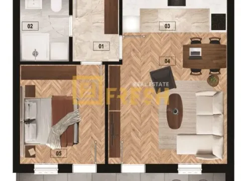 Prodaja, jednosoban stan, 50m², Zabjelo, Podgorica - image 7