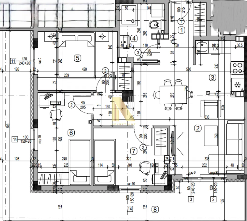 Prodaja, četvorosoban stan, 88m², Centar, Inđija