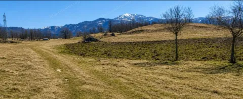 Pogled na prostrano zemljište u prirodi sa planinama u pozadini. - image 4